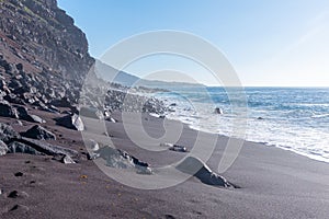 Playa del Verodal beach at El Hierro island, Canary islands, Spain photo
