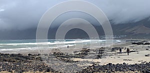 Playa di Famara surf brutto tempo photo