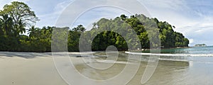 Quiet Manuel Antonio Beach Panorama photo