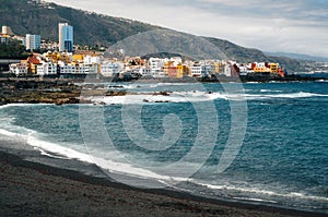 Playa Jardin with black sand in Tenerife