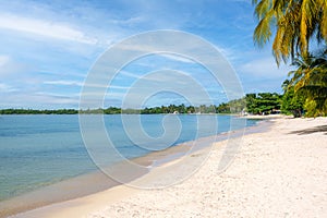 Playa Larga beach on the Zapata Peninsula in Cuba on a summer day