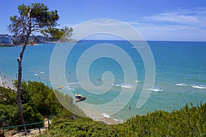 Playa Larga - Coast in Salou, Costa Daurada, Spain