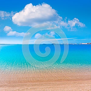 Playa Paraiso beach in Manga Mar Menor Murcia photo