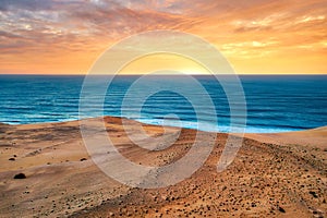 Playa Veril Manso in Jandia National Park, Southern Fuerteventura, Spain