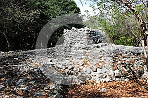 Xaman-Ha, Mayan Ruins of Playacar, Mexico photo