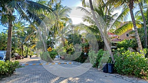 Playacar street view in the daytime