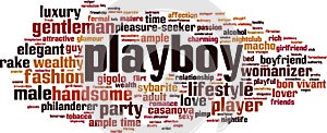 Playboy word cloud photo