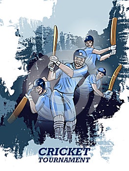 Player batsman in Cricket Championship Tournament background photo