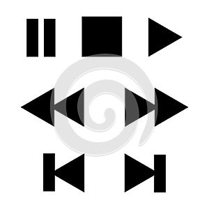 Player buttons, vector