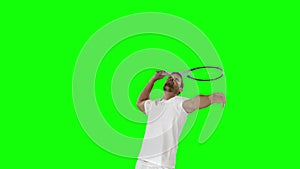 Player playing with tennis
