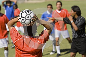 Player Ready To Throw Football