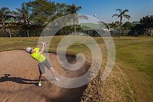 Player Sand Shot Ball Practice Golf