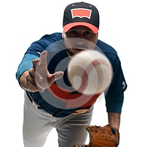 Player throwing a knuckleball