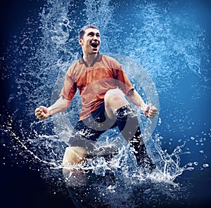 Player under water