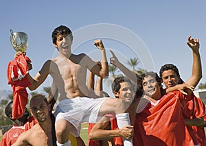 Players Celebrating Victory