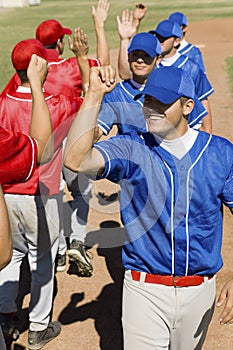 Players Giving A High-Five