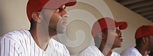 Players Sitting In Dugout