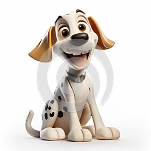 Playful Animated Dalmatian Dog In Unreal Engine - Disney Style