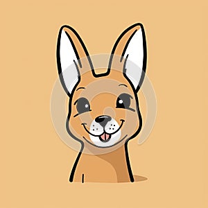 Playful Bunnycore Caricature: Cute Animal With Sharp Humor And Crisp Outlines
