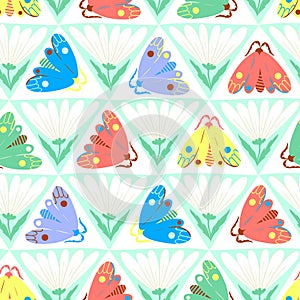 Playful butterflies and triangles