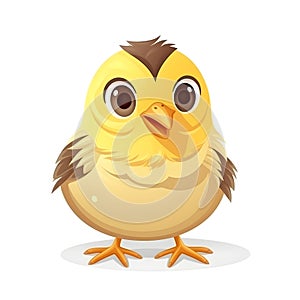 Playful chick vector