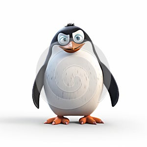Playful And Detailed Penguin Artwork With Pixar Style photo