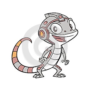 Playful Gizmo the Techy Gecko Character Design photo