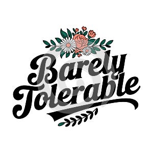 Humorous Floral Typography