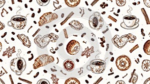 Coffee and Dessert Pattern