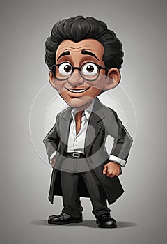 Playful Practitioner: Fun Illustration of a Doctor in Bow Tie and Sneakers