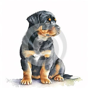 Playful Pups: Capturing the Spirit of Rottweiler Puppies AI Generated