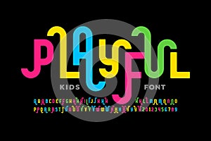 Playful style font