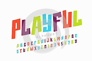 Playful style font