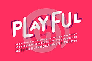 Playful style font