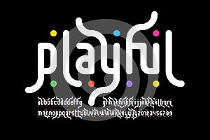 Playful style font