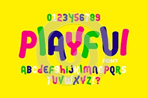 Playful style font