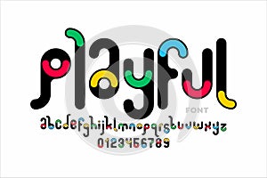 Playful style font design