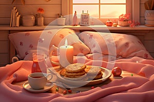 Playful Valentines Day Breakfast in PJs graphics