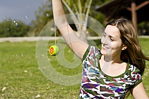 Playful young girl img