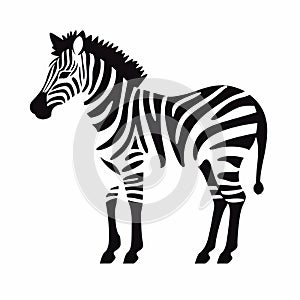 Playful Zebra Silhouette: Bold Block Prints And Manapunk Inspired Design photo