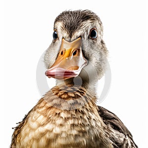 Playfully Conceptual Duck With Lively Facial Expressions In Studio