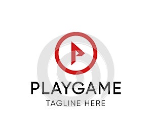 PLAYGAME, Vector Emblem Template for Players Team