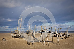 Playground on the beach in Travemuende