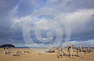 Playground on the beach in Travemuende