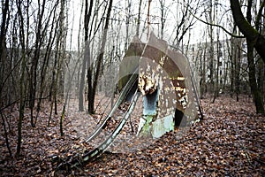 Playground in the Chernobyl exclusion