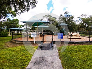 Playground in a city park in Sarasota Florida