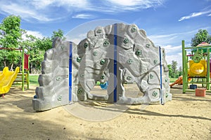 Playground climbing.