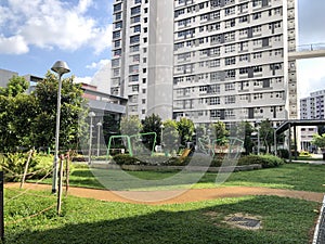 Playground closed during covid19 at Boon Keng neighbourhood in Singapore