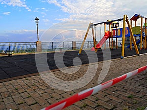 Playground closed due to corona virus