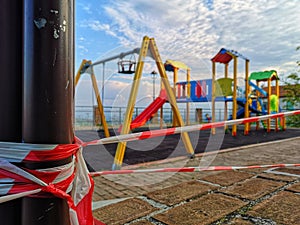 Playground closed due to corona virus